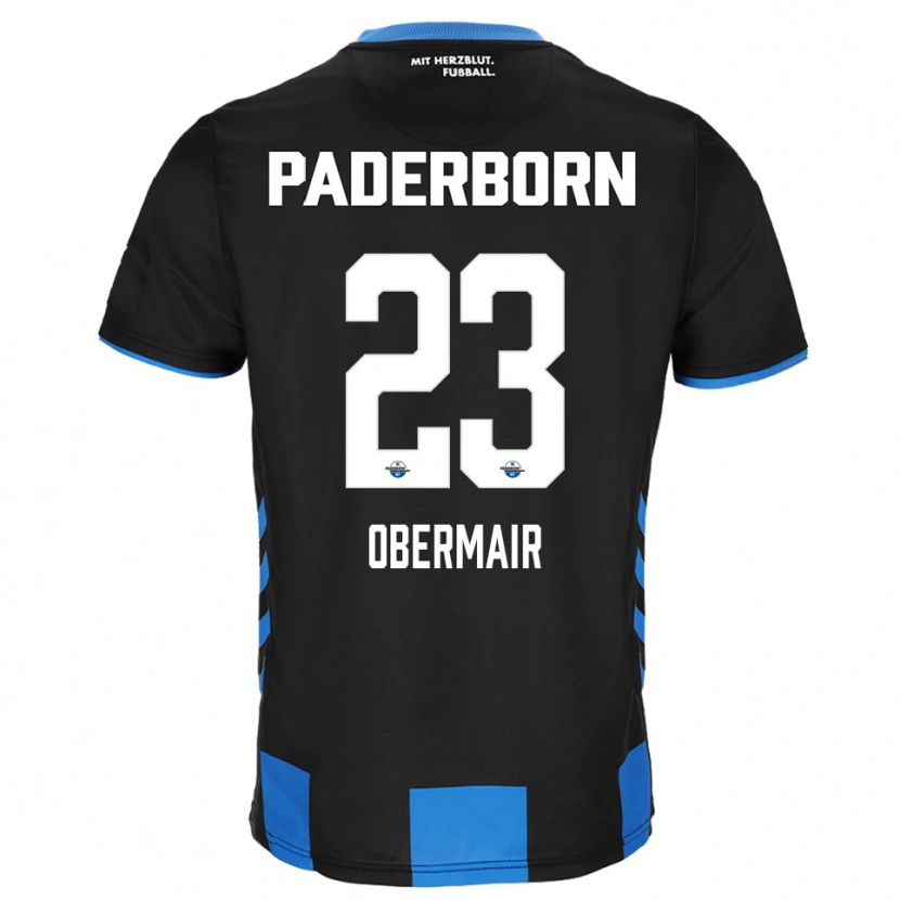 Danxen Damen Raphael Obermair #23 Schwarz Blau Heimtrikot Trikot 2025/26 T-Shirt Österreich