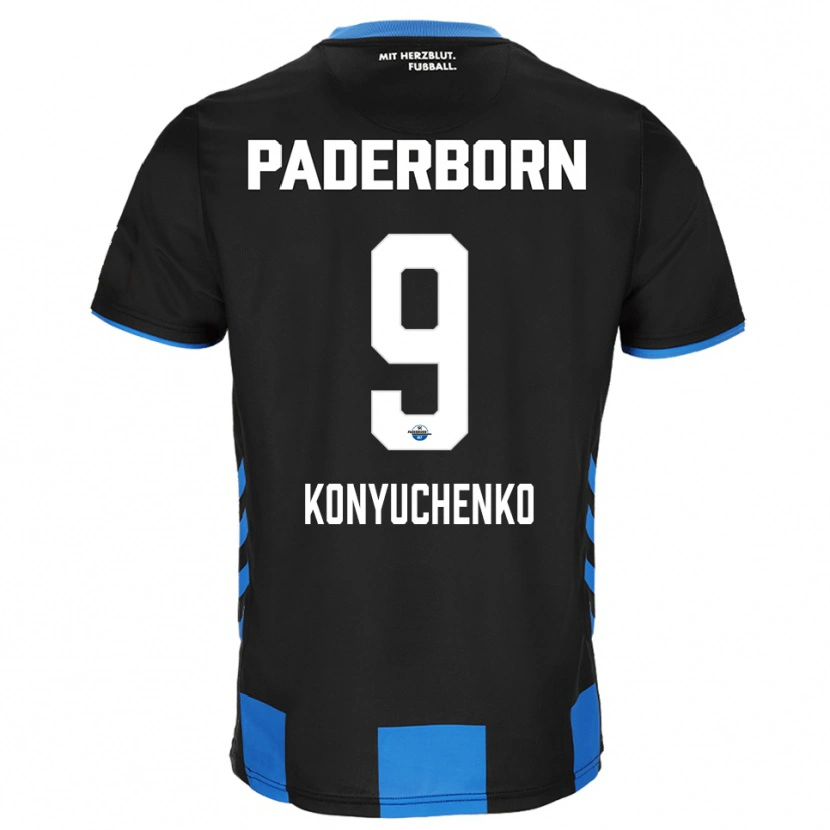 Danxen Damen Yehor Konyuchenko #9 Schwarz Blau Heimtrikot Trikot 2025/26 T-Shirt Österreich