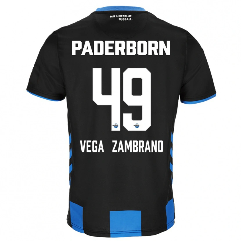 Danxen Damen Joel Vega Zambrano #49 Schwarz Blau Heimtrikot Trikot 2025/26 T-Shirt Österreich