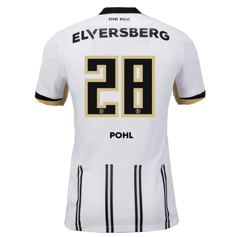 Danxen Damen Jonas Pohl #28 Weiß Schwarz Heimtrikot Trikot 2025/26 T-Shirt Österreich