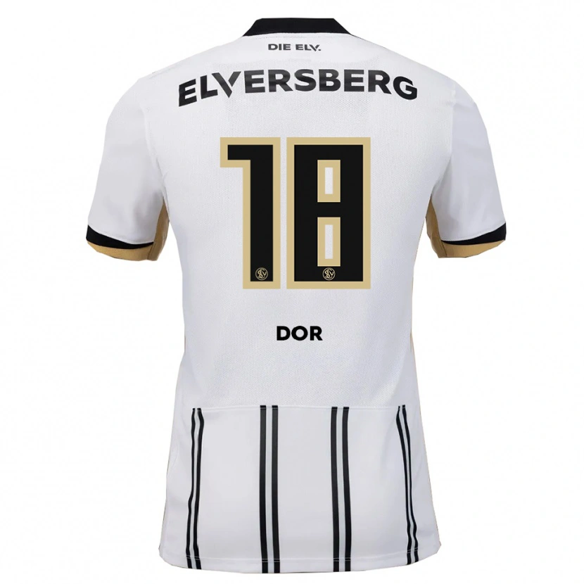 Danxen Damen Jibril Dor #18 Weiß Schwarz Heimtrikot Trikot 2025/26 T-Shirt Österreich