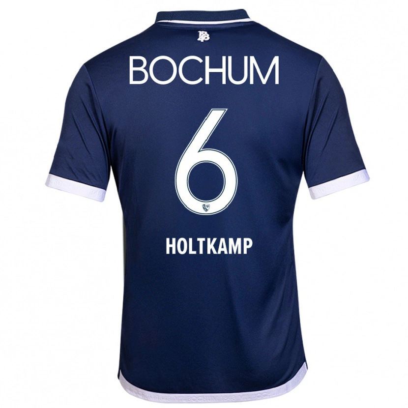 Danxen Damen Lars Holtkamp #6 Marineblau Weiß Heimtrikot Trikot 2025/26 T-Shirt Österreich