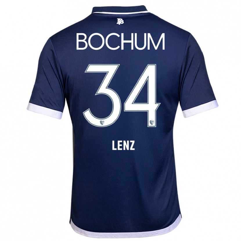 Danxen Damen Cajetan Lenz #34 Marineblau Weiß Heimtrikot Trikot 2025/26 T-Shirt Österreich