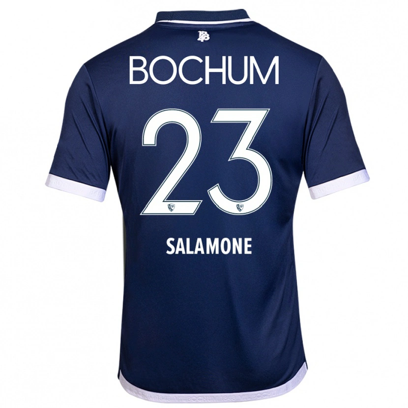 Danxen Damen Elia-Giona Salamone #23 Marineblau Weiß Heimtrikot Trikot 2025/26 T-Shirt Österreich