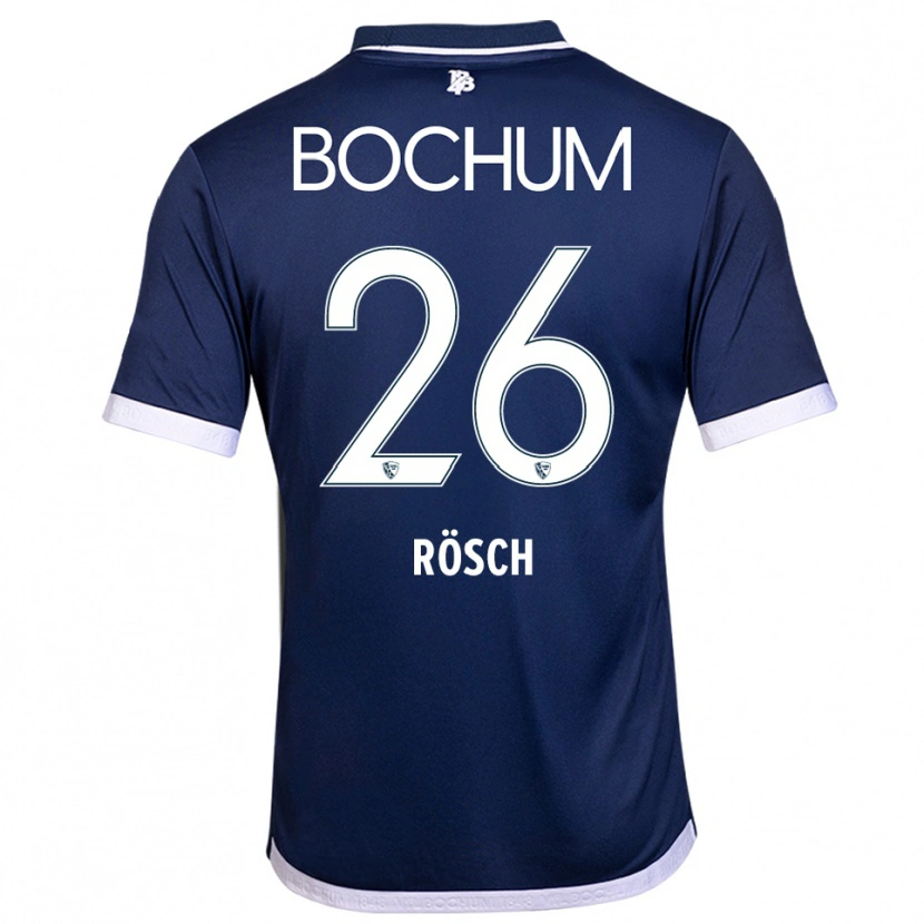 Danxen Damen Romario Rösch #26 Marineblau Weiß Heimtrikot Trikot 2025/26 T-Shirt Österreich