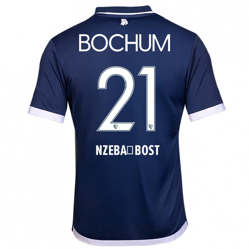 Danxen Damen Jan Nzeba-Bost #21 Marineblau Weiß Heimtrikot Trikot 2025/26 T-Shirt Österreich