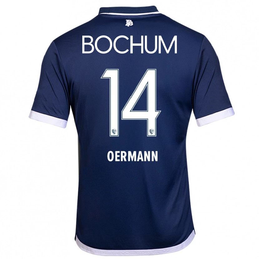 Danxen Damen Tim Oermann #14 Marineblau Weiß Heimtrikot Trikot 2025/26 T-Shirt Österreich