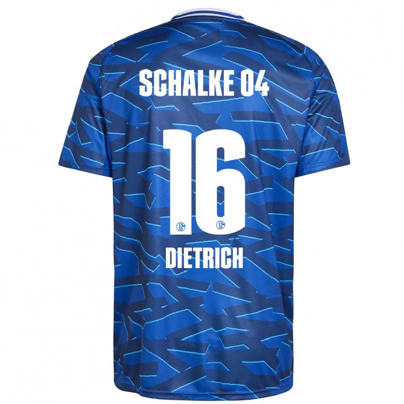 Danxen Damen Tim Dietrich #16 Königsblau Weiß Heimtrikot Trikot 2025/26 T-Shirt Österreich