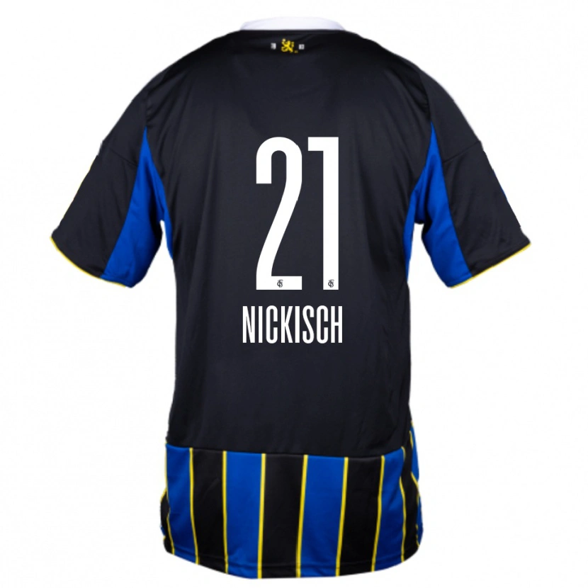 Danxen Damen Jonas Nickisch #21 Blau Schwarz Gelb Heimtrikot Trikot 2025/26 T-Shirt Österreich