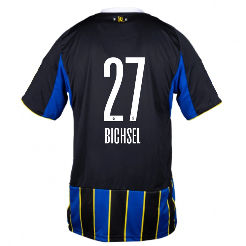 Danxen Damen Joel Bichsel #27 Blau Schwarz Gelb Heimtrikot Trikot 2025/26 T-Shirt Österreich