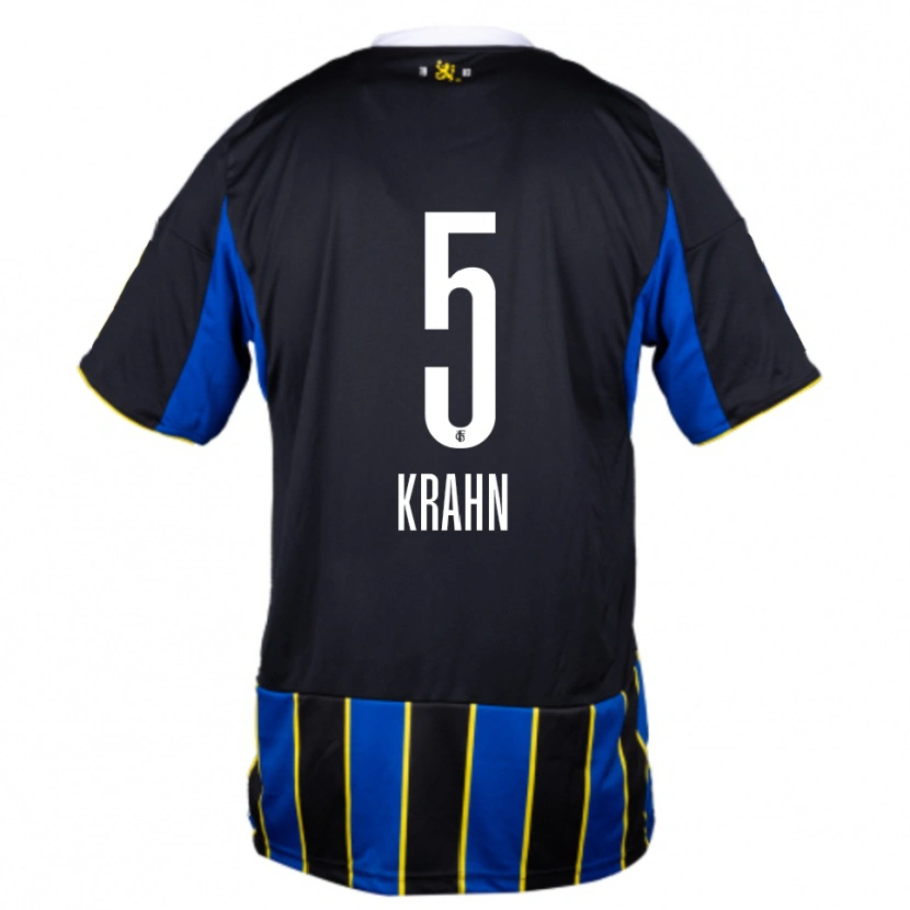 Danxen Damen Elijah Krahn #5 Blau Schwarz Gelb Heimtrikot Trikot 2025/26 T-Shirt Österreich