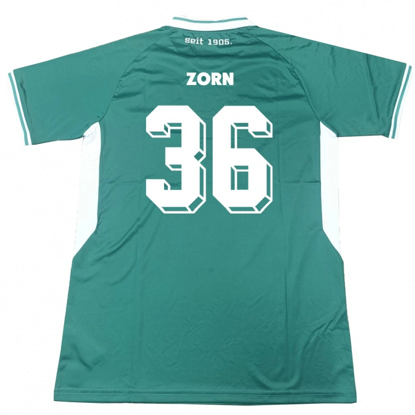 Danxen Damen Emil Zorn #36 Grün Weiß Heimtrikot Trikot 2025/26 T-Shirt Österreich
