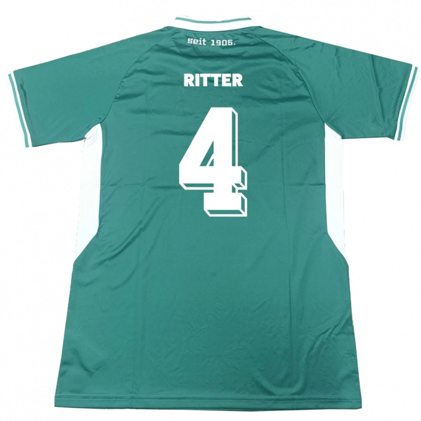Danxen Damen David Ritter #4 Grün Weiß Heimtrikot Trikot 2025/26 T-Shirt Österreich
