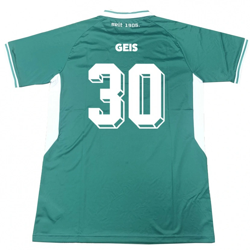 Danxen Damen Johannes Geis #30 Grün Weiß Heimtrikot Trikot 2025/26 T-Shirt Österreich