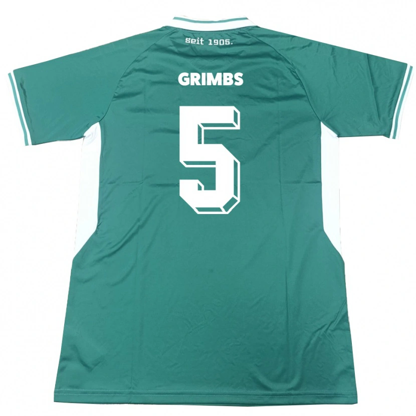 Danxen Damen Nico Grimbs #5 Grün Weiß Heimtrikot Trikot 2025/26 T-Shirt Österreich