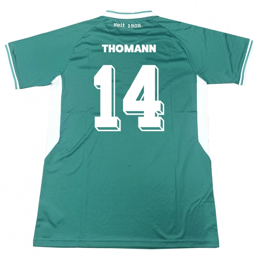 Danxen Damen Martin Thomann #14 Grün Weiß Heimtrikot Trikot 2025/26 T-Shirt Österreich