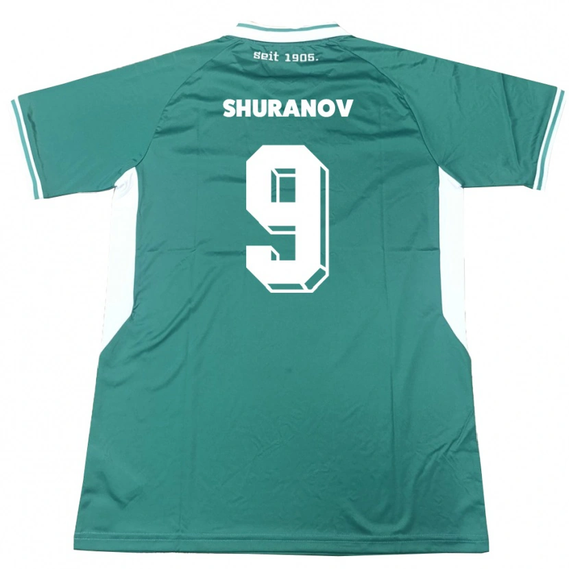 Danxen Damen Erik Shuranov #9 Grün Weiß Heimtrikot Trikot 2025/26 T-Shirt Österreich
