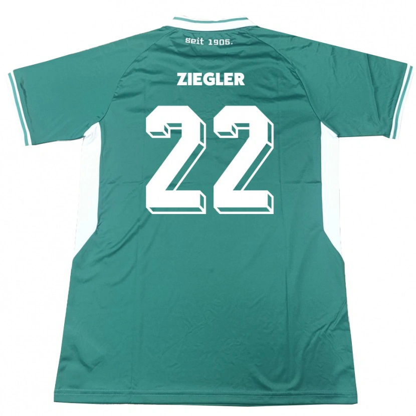 Danxen Damen Kevin Ziegler #22 Grün Weiß Heimtrikot Trikot 2025/26 T-Shirt Österreich
