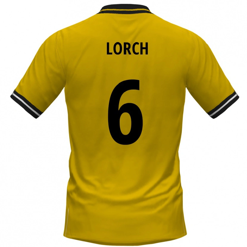 Danxen Damen Jeremias Lorch #6 Gelb Schwarz Heimtrikot Trikot 2025/26 T-Shirt Österreich