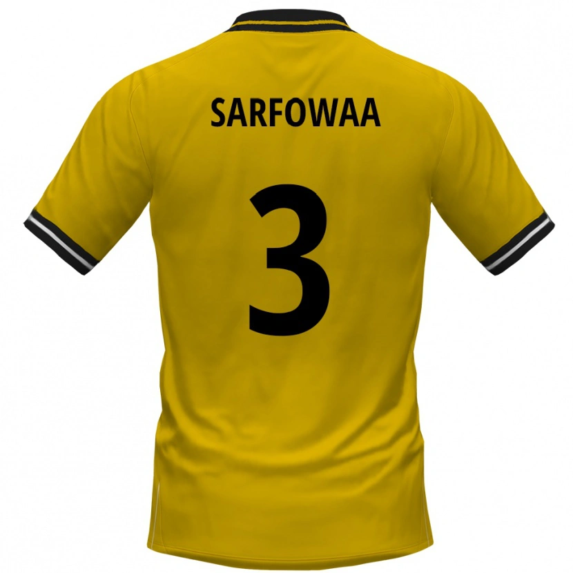Danxen Damen Christian Sarfowaa #3 Gelb Schwarz Heimtrikot Trikot 2025/26 T-Shirt Österreich