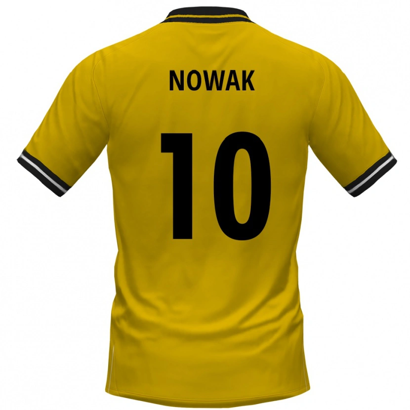 Danxen Damen Sven Nowak #10 Gelb Schwarz Heimtrikot Trikot 2025/26 T-Shirt Österreich