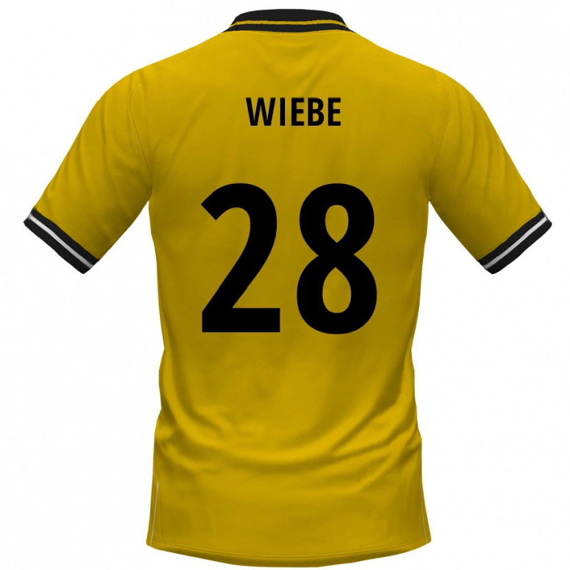 Danxen Damen Danilo Wiebe #28 Gelb Schwarz Heimtrikot Trikot 2025/26 T-Shirt Österreich
