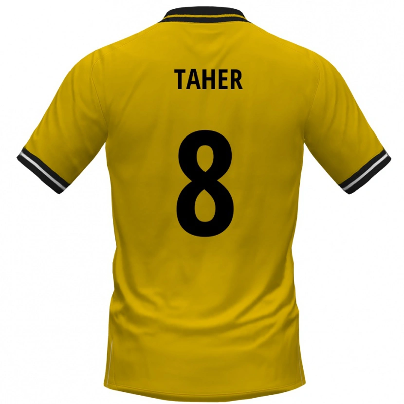 Danxen Damen Kanischka Taher #8 Gelb Schwarz Heimtrikot Trikot 2025/26 T-Shirt Österreich