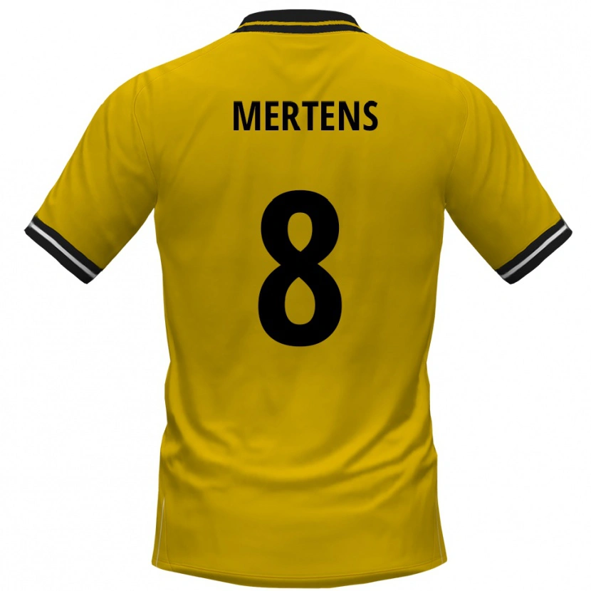 Danxen Damen Ben Mertens #8 Gelb Schwarz Heimtrikot Trikot 2025/26 T-Shirt Österreich