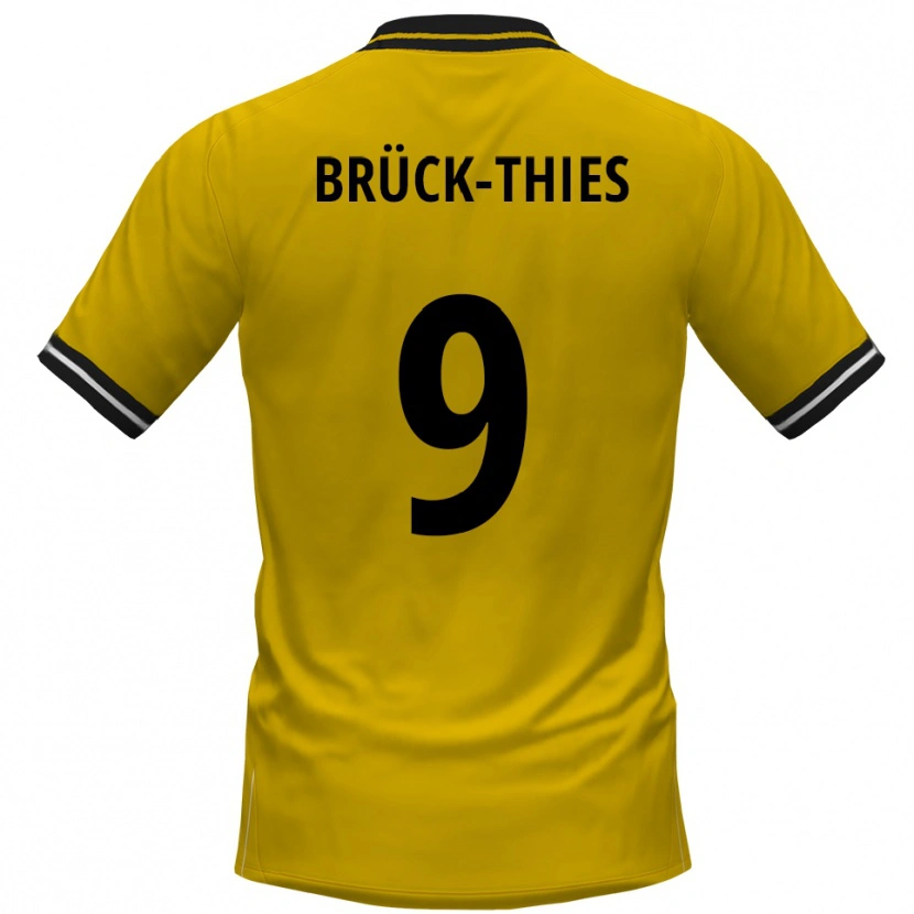 Danxen Damen Frederik Brück-Thies #9 Gelb Schwarz Heimtrikot Trikot 2025/26 T-Shirt Österreich