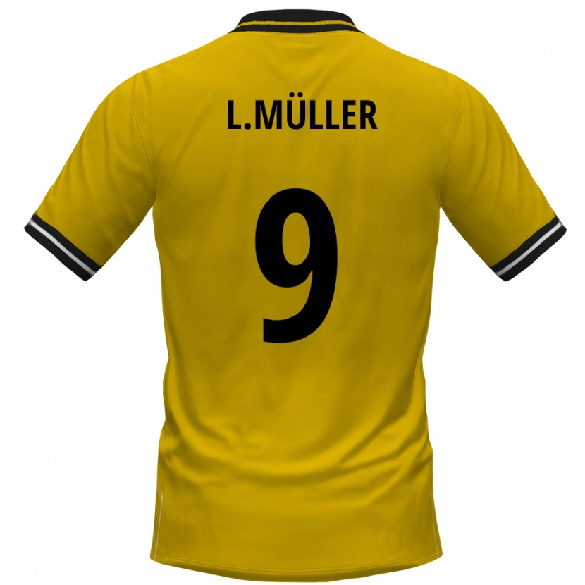 Danxen Damen Levyn Müller #9 Gelb Schwarz Heimtrikot Trikot 2025/26 T-Shirt Österreich