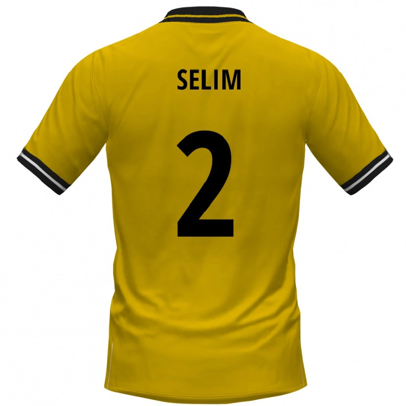 Danxen Damen Yahia Selim #2 Gelb Schwarz Heimtrikot Trikot 2025/26 T-Shirt Österreich