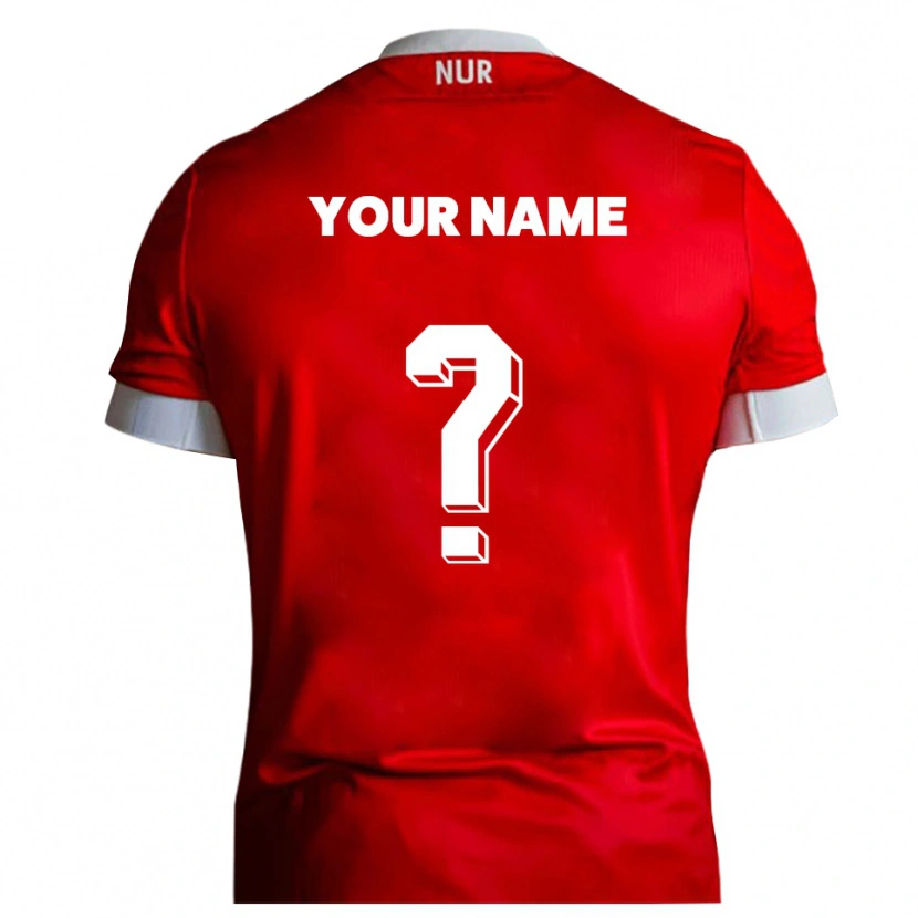 Danxen Damen Ihren Namen #0 Rot Weiß Heimtrikot Trikot 2025/26 T-Shirt Österreich