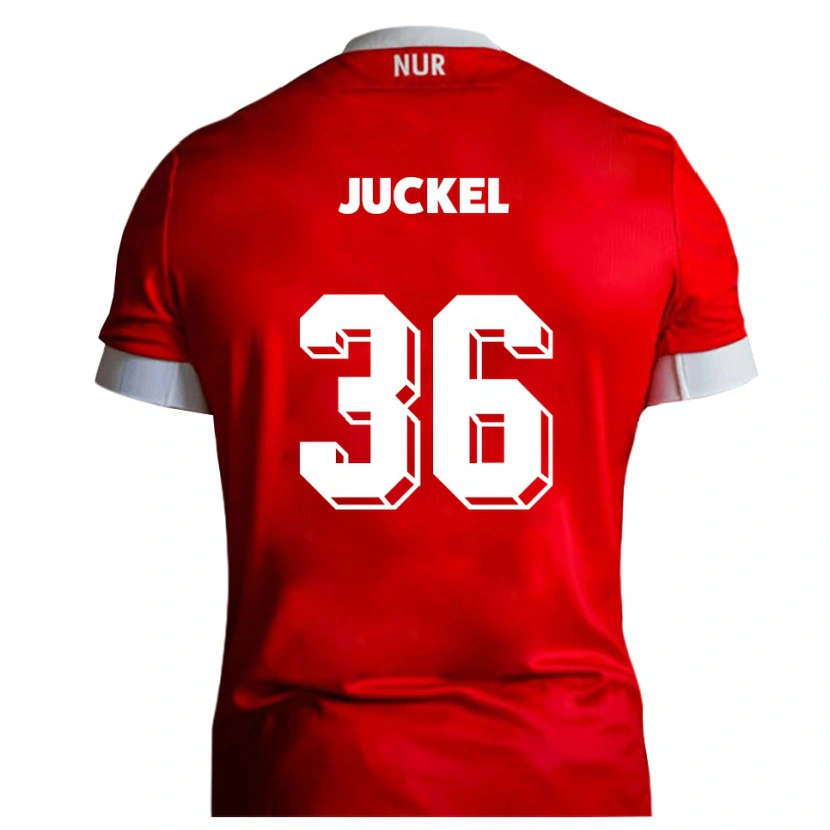 Danxen Damen Janis Juckel #36 Rot Weiß Heimtrikot Trikot 2025/26 T-Shirt Österreich