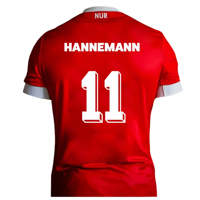 Danxen Damen Moritz Hannemann #11 Rot Weiß Heimtrikot Trikot 2025/26 T-Shirt Österreich