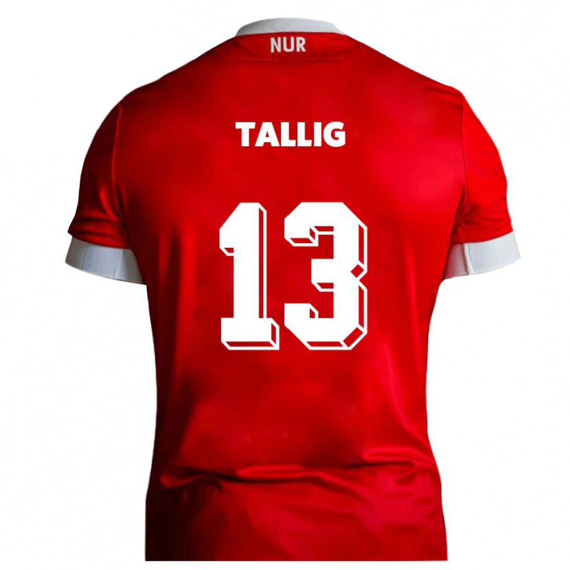 Danxen Damen Erik Tallig #13 Rot Weiß Heimtrikot Trikot 2025/26 T-Shirt Österreich