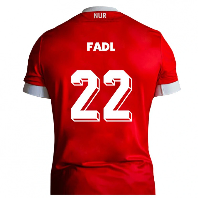 Danxen Damen Jad Fadl #22 Rot Weiß Heimtrikot Trikot 2025/26 T-Shirt Österreich