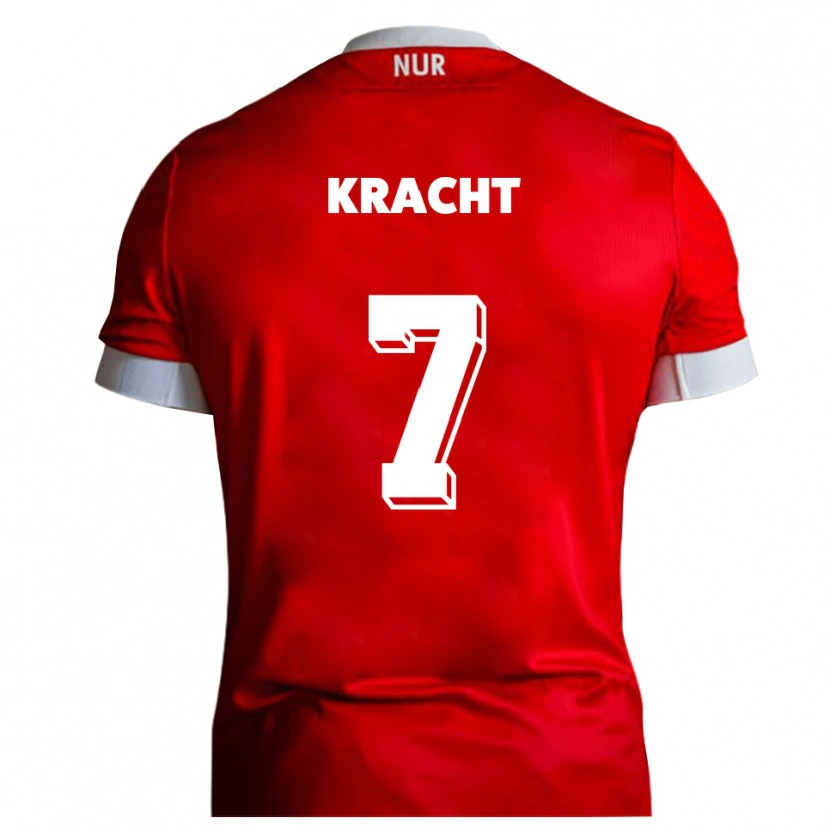 Danxen Damen Edwin Kracht #7 Rot Weiß Heimtrikot Trikot 2025/26 T-Shirt Österreich