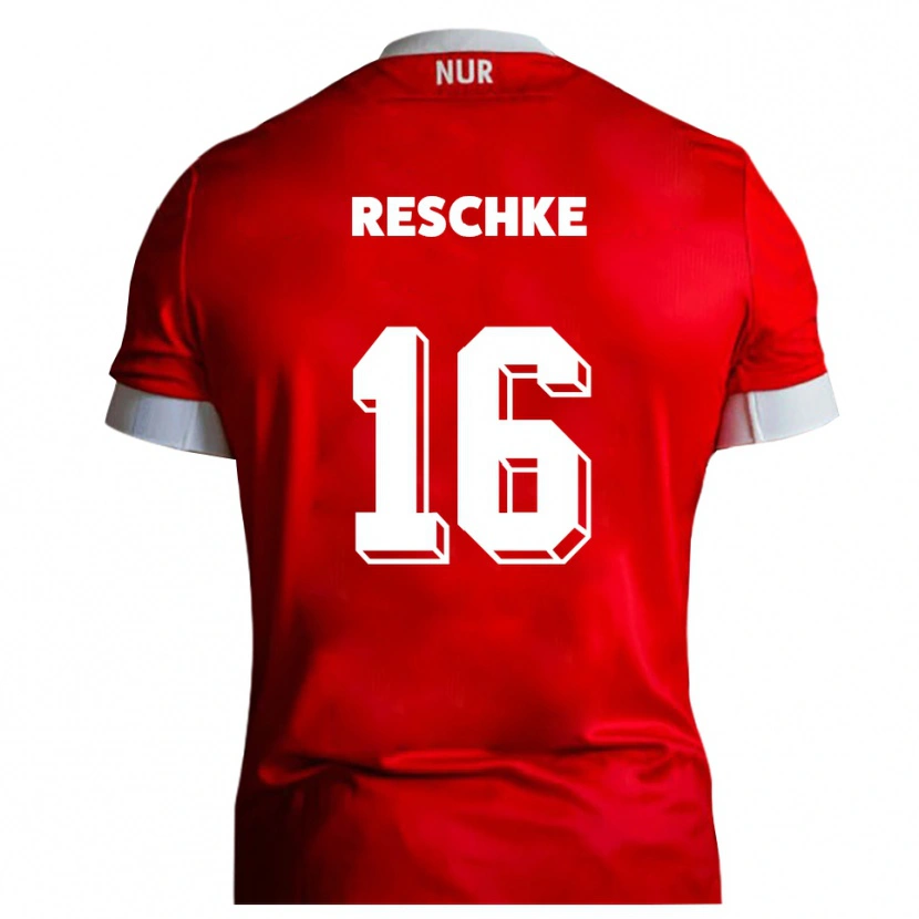 Danxen Damen Aaron Reschke #16 Rot Weiß Heimtrikot Trikot 2025/26 T-Shirt Österreich