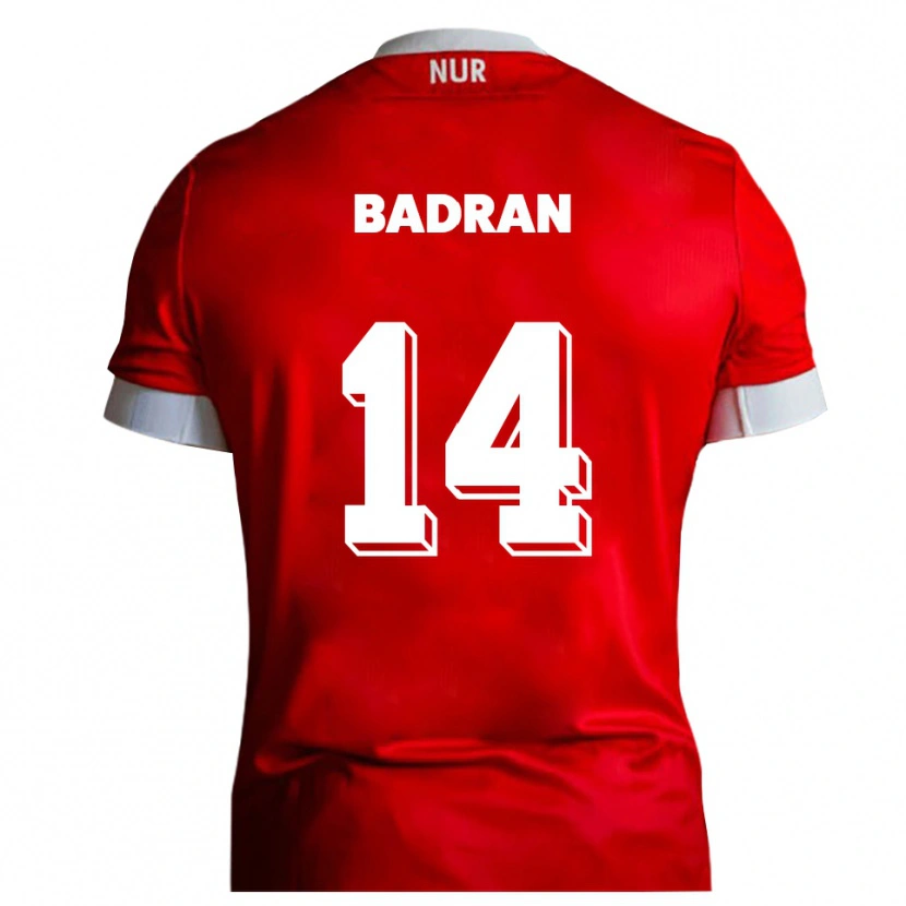 Danxen Damen Ahmad Badran #14 Rot Weiß Heimtrikot Trikot 2025/26 T-Shirt Österreich