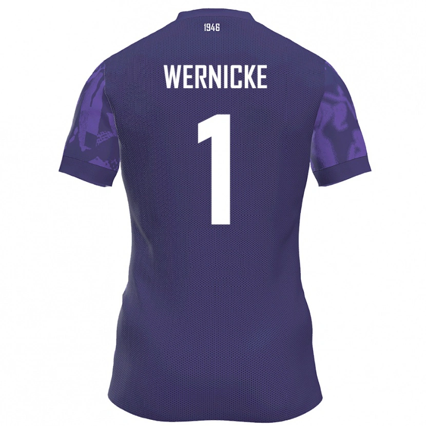 Danxen Damen Samuli Wernicke #1 Lila Weiß Heimtrikot Trikot 2025/26 T-Shirt Österreich