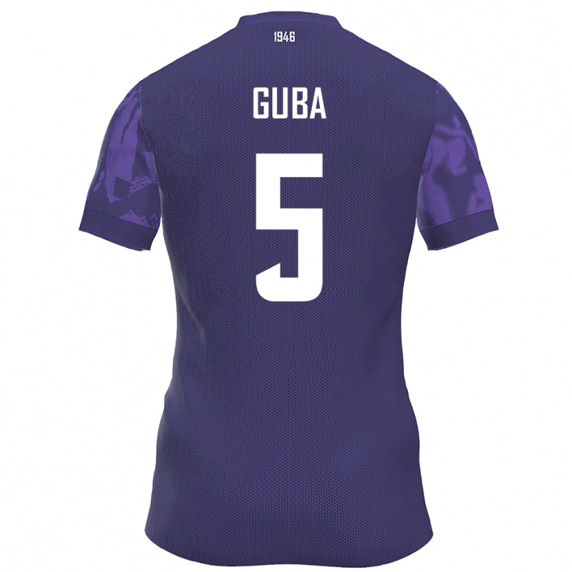 Danxen Damen Kilian Guba #5 Lila Weiß Heimtrikot Trikot 2025/26 T-Shirt Österreich