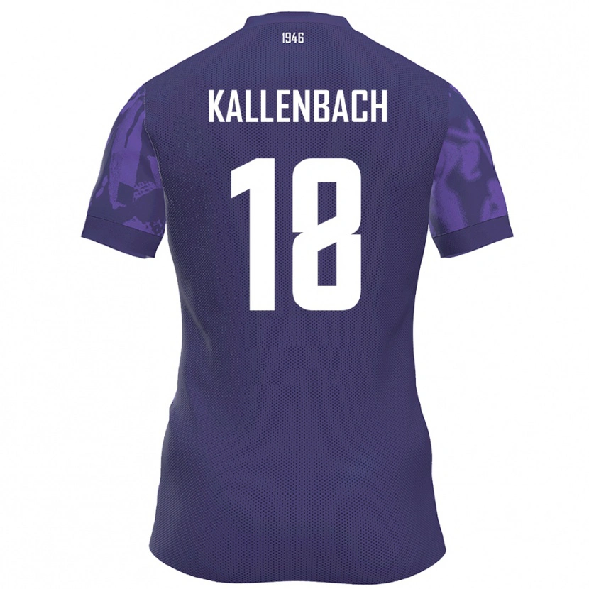 Danxen Damen William Kallenbach #18 Lila Weiß Heimtrikot Trikot 2025/26 T-Shirt Österreich