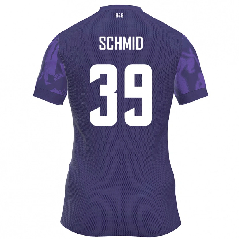 Danxen Damen Maximilian Schmid #39 Lila Weiß Heimtrikot Trikot 2025/26 T-Shirt Österreich
