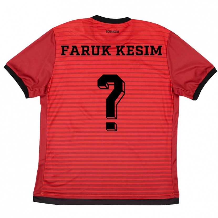 Danxen Damen Efkan Faruk Kesim #0 Rot Schwarz Heimtrikot Trikot 2025/26 T-Shirt Österreich