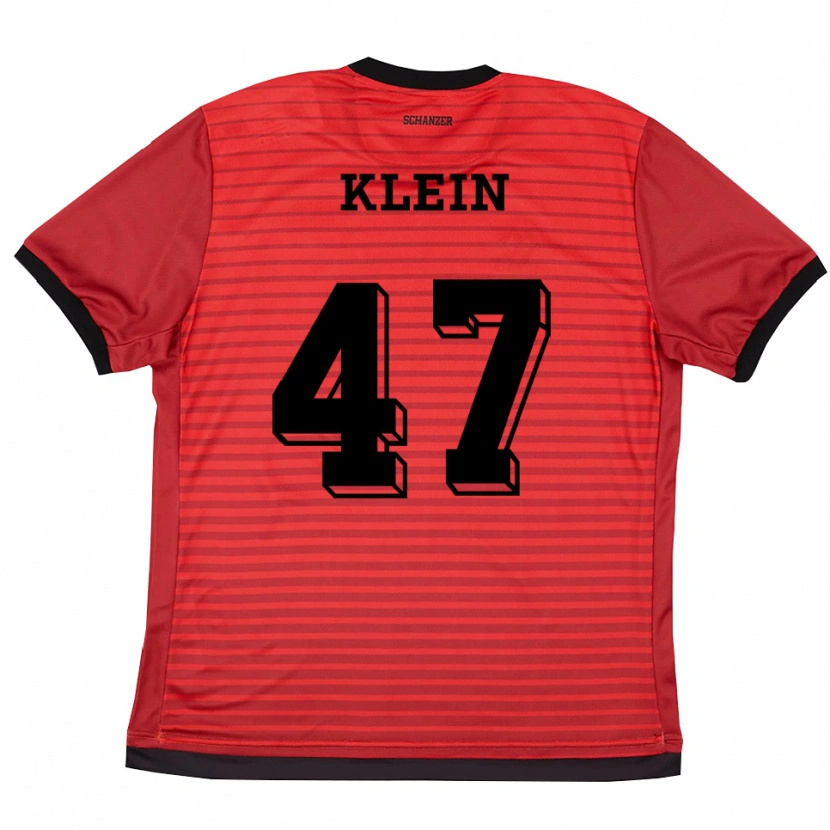 Danxen Damen David Klein #47 Rot Schwarz Heimtrikot Trikot 2025/26 T-Shirt Österreich