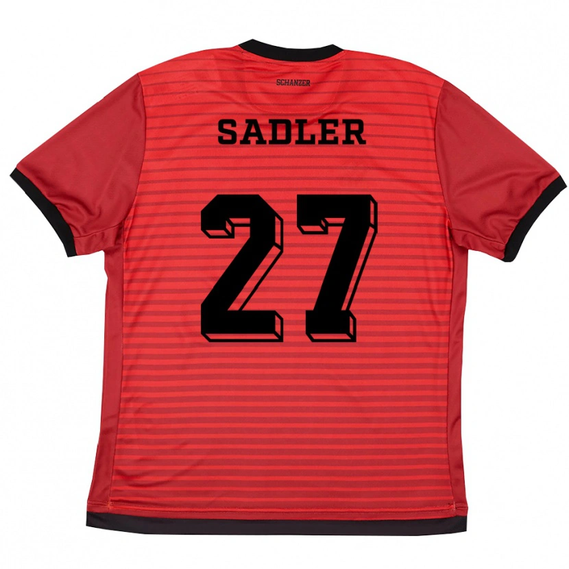 Danxen Damen Thomas Sadler #27 Rot Schwarz Heimtrikot Trikot 2025/26 T-Shirt Österreich