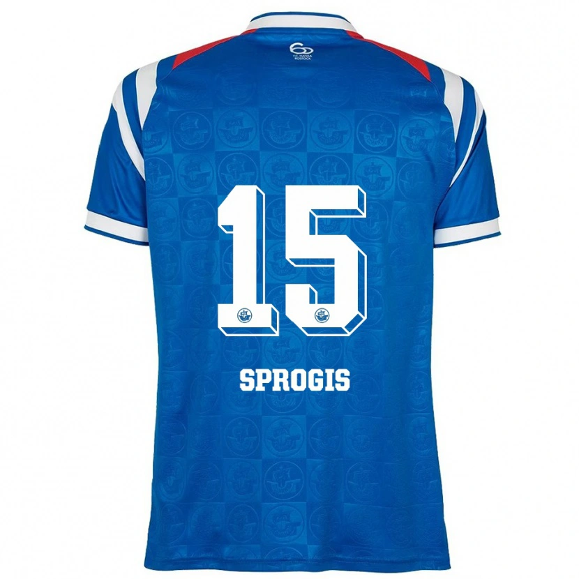 Danxen Damen Felikss Sprogis #15 Blau Weiß Rot Heimtrikot Trikot 2025/26 T-Shirt Österreich
