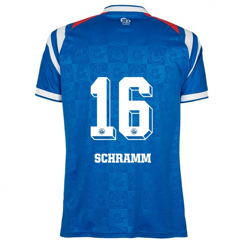 Danxen Damen Jette Schramm #16 Blau Weiß Rot Heimtrikot Trikot 2025/26 T-Shirt Österreich