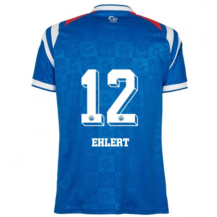 Danxen Damen Jonas Ehlert #12 Blau Weiß Rot Heimtrikot Trikot 2025/26 T-Shirt Österreich