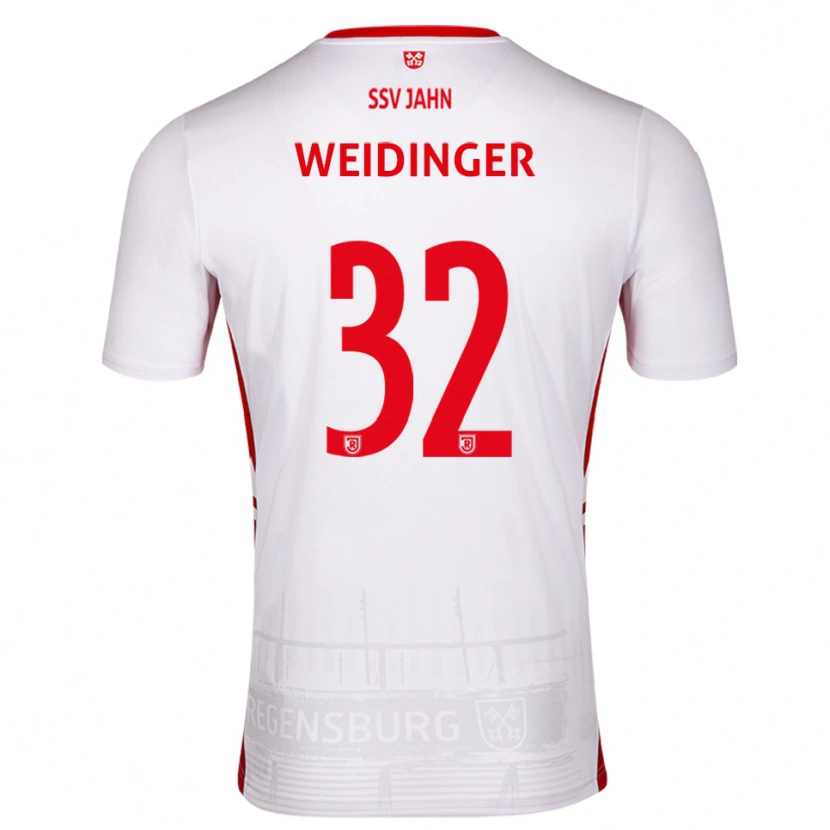 Danxen Damen Alexander Weidinger #32 Weiß Rot Heimtrikot Trikot 2025/26 T-Shirt Österreich